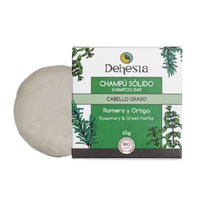 Champu Solido para Cabello Graso Romero y Ortiga Bio 65gr Dehesia