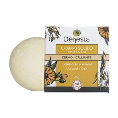 Champu Solido Dermo-Calmante Calendula y Avena Bio 65gr Dehesia