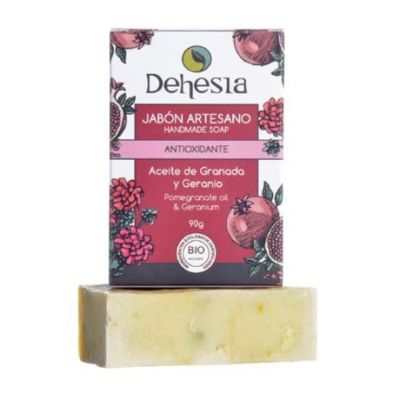 Jabon Artesano Antioxidante Granada y Geranio Bio 100gr Dehesia