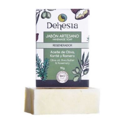 Jabon Artesano Regenerador Oliva, Romero y Karite Bio 100gr Dehesia