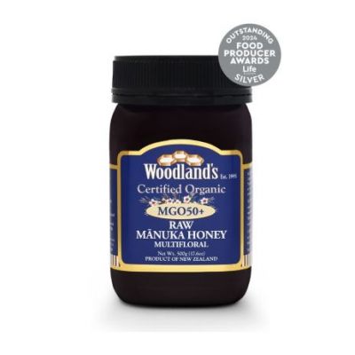 Roher Manuka-Honig MGO50 Bio 500g Woodland s