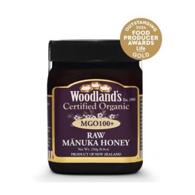Miele di Manuka Monoflorale Crudo MGO100 Bio 250g Woodland s