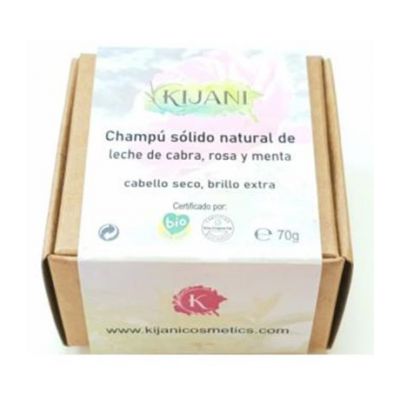 Champu solido leche de cabra cabello seco Bio 70g Kijani