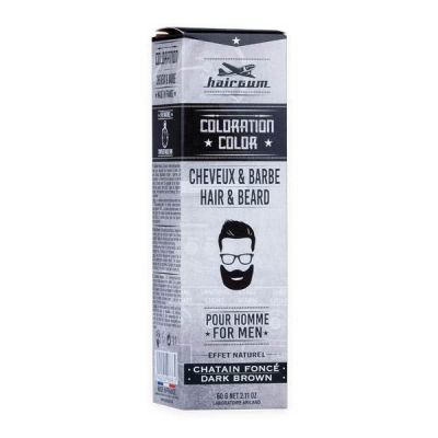 HAIRGUM BARBE/CHEVEUX Teinture N°3 BRUN FONCÉ 60