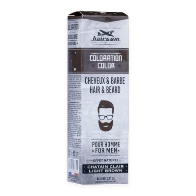 HAIRGUM BARBE/CHEVEUX Teinture Nº 5.1 BRUN CLAIR