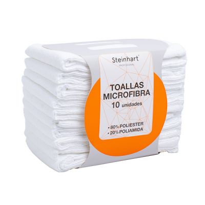 TOALLA STEINHART MICROFIBRA BLANCA 40X75 (10 u.)